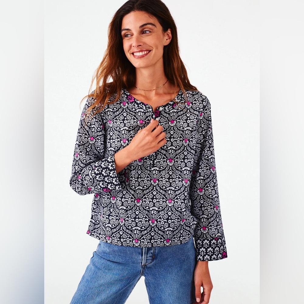 Roller Rabbit Periyar-Dora Ximena Top size XL